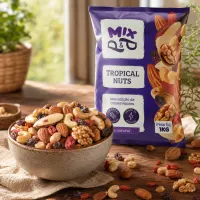 Pacote Tropical Nuts com bowl de castanhas